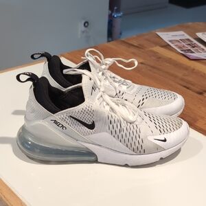 Nike Air Max 270 White and Black Sneakers